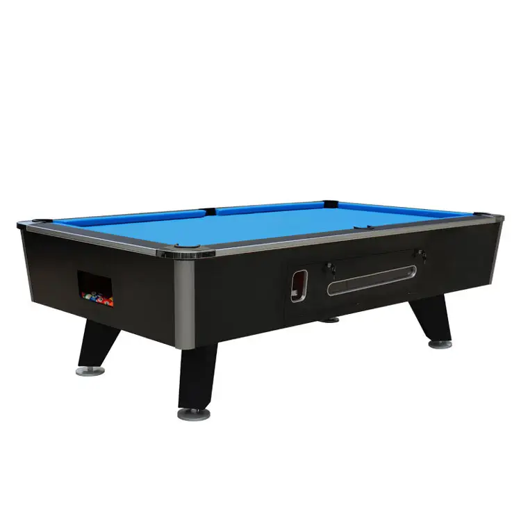 7ft 8ft 9ft Professionele Club Snooker Biljartaccessoire Met Leistenen Stenen Prass Muntbediende Betaling Commerciële Pooltafel