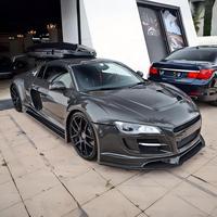 Capot moteur avant en fibre de carbone humide style PPI Vantwo pour Audi R8 - Accessoires de modification extérieure de voiture