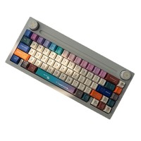 Custom PBT Dye Sublimation Keycap Set Colorful Mixed Color Minimalist Full Keycaps for Mechanical Keyboard