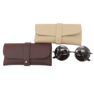 Ống kính quang học du lịch PU trường hợp kính mát trường hợp logo tùy chỉnh kính bao bì mềm da Eyewear trường hợp - Product Image 5