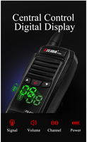 HELIDA Talkie-walkie analogique étanche FS8200 Intercom professionnel portable UHF/VHF TYPE-C pour usine, restaurant, quai