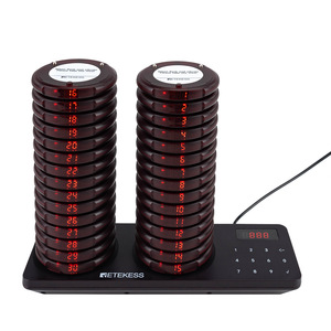 Retekess Wireless Calling Pager TD163 1 To 30 Number Restaurant Queue System - Product Image 1