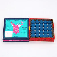 Prix usine 9/10/11/12/13 MM Billard Snooker Table Queue Conseils Boîte Bleue de 50PCS à Vendre
