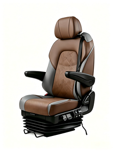 Asientos YSR 714-1P para Autocaravanas y Casas Rodantes, Asiento del Conductor Ajustable de Lujo con Suspensión Neumática de Cuero Universal - Product Image 4