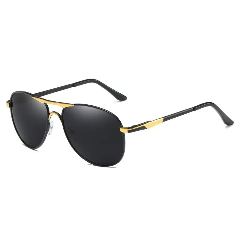 Hot Sale Polarized Sunglasses Men Fashion Pilot Driving Driver Vintage Large Rims Sunglasses