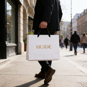 Bolsas de Regalo Personalizadas, Bolsas de Papel para Empresas, Bolsas de Cartulina Blanca de Alta Gama para Exhibición de Joyería con Logotipo - Product Image 5