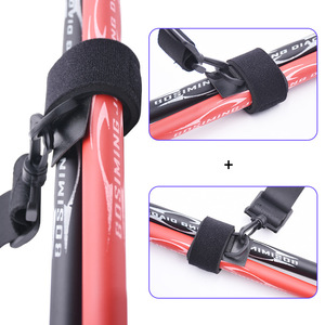 Sangle de <span class=keywords><strong>canne</strong></span> à pêche à la <span class=keywords><strong>mouche</strong></span>, combinaison Velcro réglable avec crochets pour équipement de pêche à la truite - Product Image 3