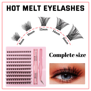 Low Price Wholesale Synthetic D Curl 8-16mm Cluster Eyelash Extension Kit 120pcs Diy - Product Image 3