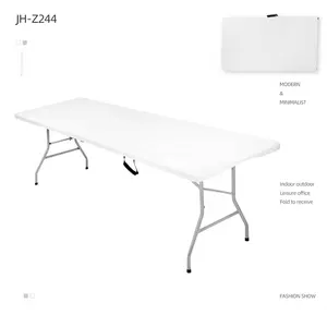 Table pliante <span class=keywords><strong>en</strong></span> plastique, 6 pieds de long, 8 pieds <span class=keywords><strong>En</strong></span> plastique table pliante - Product Image 1