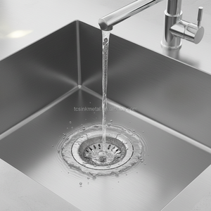 Moderno Filtro per Scarico in Acciaio Inox Diametro 3-1/2 Pollici Superficie Spazzolata per Lavelli da <span class=keywords><strong>Cucina</strong></span> Facile da Pulire per Casa e Hotel - Product Image 4