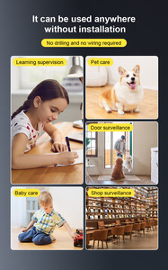 Caméra de surveillance intelligente <span class=keywords><strong>pour</strong></span> bébé WiFi avec vision nocturne infrarouge, surveillance de sécurité domestique <span class=keywords><strong>sans</strong></span> <span class=keywords><strong>fil</strong></span> - Product Image 6