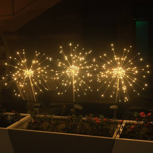 <span class=keywords><strong>Solar</strong></span> Garden LED IP67 Wasserdichte Dekoration Lichtweg Boden Landschaft Outdoor Feuerwerk Lichter für Urlaub Dekor - Product Image 5