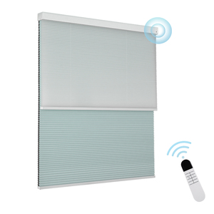 Rèm cửa sổ tự động không dây, kích thước tùy chỉnh, chất liệu vải xếp ly tổ ong, màu trắng, cản sáng - Product Image 3