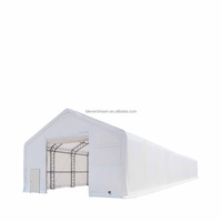 Structure en acier robuste pour extérieur 40x80 pieds (12x24m) pour entrepôt industriel, garages à toit en dôme, auvents, abris de voiture et parkings