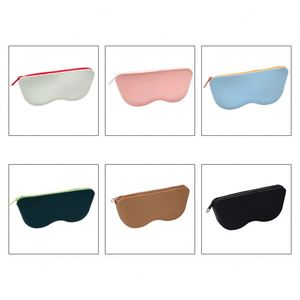 Silicone Sunglass <b>Cases</b> Luxury Eco Friendly Portable Zipper Eye Shape Custom Logo Outdoor - Product Image 6