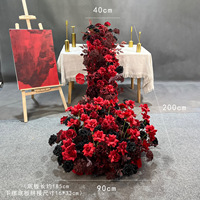 Fleurs artificielles en plastique réalistes pour décorations de table en cascade pour anniversaires, remises de diplômes, mariages et banquets