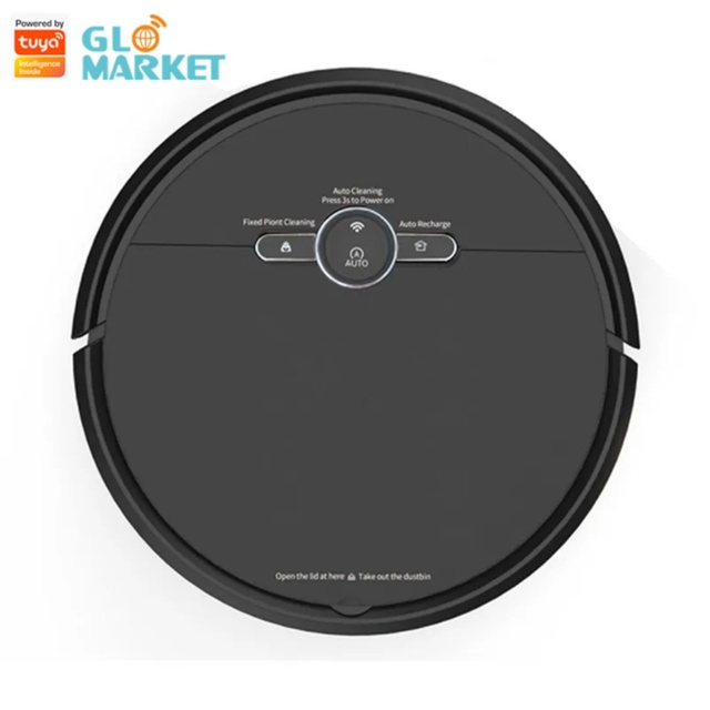 Glomarket Tuya Smart Robot Vacuum Cleaner with App Control Modern Design 4000mAh Battery