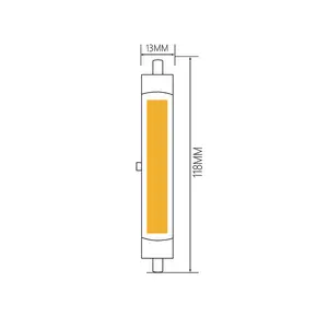 調光可能110V220V R7S 78mm 118mmLEDCOB電球ガラス管投光器交換用ハロゲンランプ