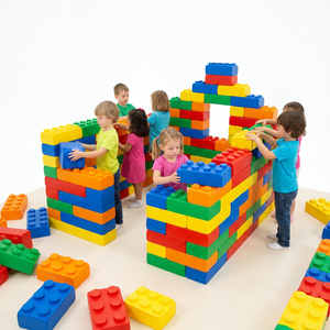Blocs de Construction géantes en plastique pour enfants, 1000 pièces, blocs géantes, multi-couleurs, jeu éducatif, Center de jeu - Product Image 2