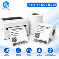 Etiquetas Adhesivas Térmicas Directas 100x150, Etiquetas de Envío Térmicas 4x6, Rollo de Etiquetas Térmicas Directas Autoadhesivas para Códigos de Barras
