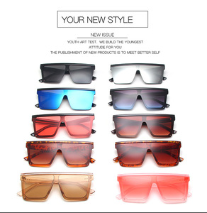 Lmamba 1870 New square <b>Large</b> <b>Frame</b> One-piece Famous Brands Luxury Retro Fashion Sunglasses with Sunshade Trend - Product Image 6