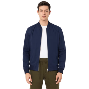 Chaqueta de Cuero PU de Alta Calidad Personalizada Nueva 2026 al por Mayor Directo de Fábrica con Logotipo Privado para Hombre, Color Sólido para Todas las Temporadas - Product Image 1