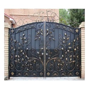Portails de jardin design contemporains automatiques en fer forgé <span class=keywords><strong>portail</strong></span> d'allée <span class=keywords><strong>coulissant</strong></span> - Product Image 3