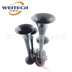 แตรลมไฟฟ้า Weitech 4 ทิศทาง 24V สีดำ ทำจากพลาสติก สำหรับติดตั้งเพิ่มเติมในรถยนต์ - Product Image 3