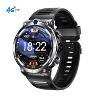 Montre connectée 4G 2+16 Go, compatible TikTok, WhatsApp, YouTube, GPS, double caméra, batterie 900 mAh, Android, montre connectée sport pour étudiants