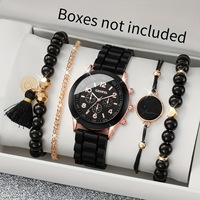 Coffret Cadeau Montre Couple Quartz et Bijoux Collier Cœur Assorti – Idéal Mariage, Anniversaire, Saint-Valentin, Mariée – Vente Flash