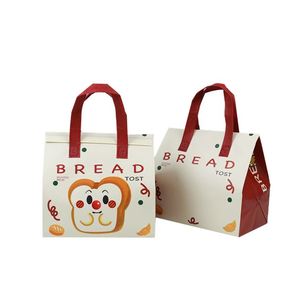 Custom Reusable Non-Woven Laminated Insulated Cooler Bags Cartoon Pattern Waterproof Foldable for Food Beverage Cold Storage - Product Image 1