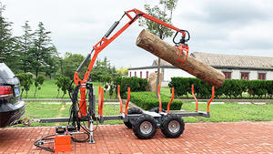 임업 기계 용 유압 atv 목재 통나무 트레일러 로더 크레인 원격 제어 윈치 - Product Image 2