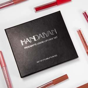 <span class=keywords><strong>HANDAIYAN</strong></span> 7 unids/set semanal brillo de labios mate Sexy antiadherente brillo de labios caja de regalo hidratante de larga duración lápiz labial líquido - Product Image 6
