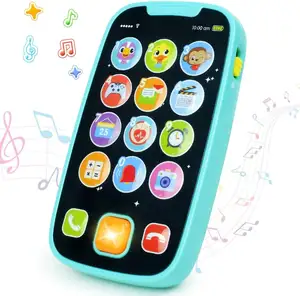 多功能幼儿早教学习手机玩具儿童智能手机儿童玩具灯光音乐