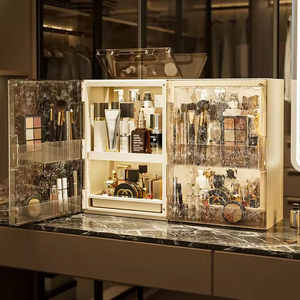 Boîte de rangement cosmétique de style tiroir en gros, organisateur de coiffeuse haut de gamme, étagère de bureau pour rouges à lèvres, produits de soin et bijoux - Product Image 6