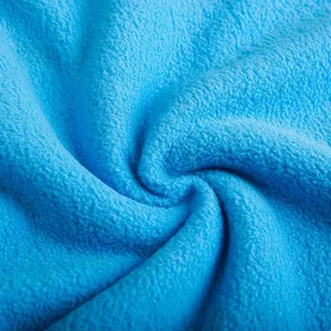 Pijama ve ceketler için 100% polyester tekstil kumaşı yüksek kaliteli mikro polar örme kumaş