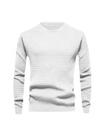 Pull tricoté ample à col rond pour homme, motif lettres, anti-plis, tendance hiver, manches longues, vente en gros