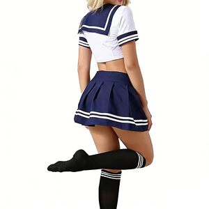 Custom Students Girls' Group <b>Sexy</b> Soccer Performance Stage Cheerleading Customized Logo Printing Cheer <b>Uniform</b> - Product Image 4