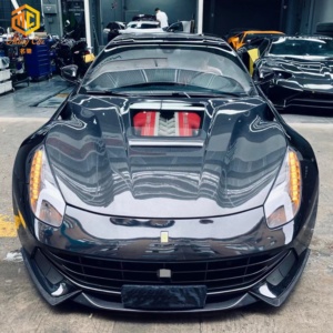 Cappuccio per auto F12 cappuccio in fibra di carbonio stile vetro trasparente per auto sportiva super <span class=keywords><strong>Ferrari</strong></span> F12 - Product Image 6