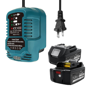 VICTPOWER เครื่องชาร์จขนาดเล็กสำหรับแบตเตอรี่ Makita 18V Li-ion รุ่น BL1850 BL1840B BL1820 BL1815 BL1860 BL1430 BL1450 BL1830 แท่นชาร์จทดแทน - Product Image 1