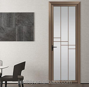 Puerta Plana Moderna de Aleación de Aluminio con Vidrio Templado, Aislamiento Acústico, Garantía de 5+ Años para Uso en Hogares, Apartamentos y Tiendas - Product Image 6