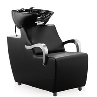 BEIMENG Fauteuil de lavage moderne de luxe pour salon, avec bac en céramique, fauteuil de lavage à dossier inclinable, mobilier de salon de coiffure en gros, équipement de spa