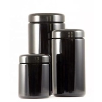 Pot de rangement résistant aux UV en verre violet foncé aux herbes de 100ml