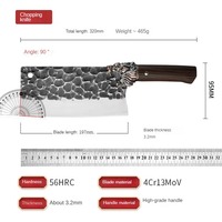 Couteaux de cuisine forgés Dragon, vente ambulante, couteau de chef en acier inoxydable, manche en bois PP