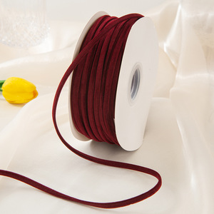 Nastro in Velluto Floccato Bifacciale 5mm-10mm con Motivo a Margherita Resistente <span class=keywords><strong>all</strong></span>'Acqua per Fiocchi Fai-da-Te e Accessori per Capelli - Product Image 3