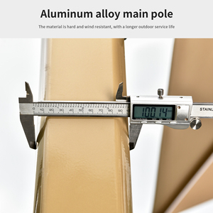 Nuevo diseño al aire libre LED sol luz Roma sombrilla 3M paraguas romano para Patio sala de estar uso Exterior para patio gimnasio - Product Image 6