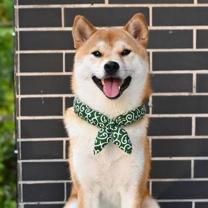 Pañuelo para mascotas con diseño de limón y arabescos japoneses, estilo Shiba Inu, para gatos y perros, ideal para vacaciones, de celebridad online transfronteriza. - Product Image 4