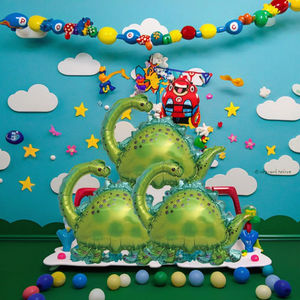 3 palloncini di lamina di dinosauro verde 38x29.5cm per la festa di laurea della festa della mamma o qualsiasi celebrazione - Product Image 2