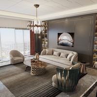 Muebles modernos de diseño 3d para el hogar, decoración de interiores, a juego