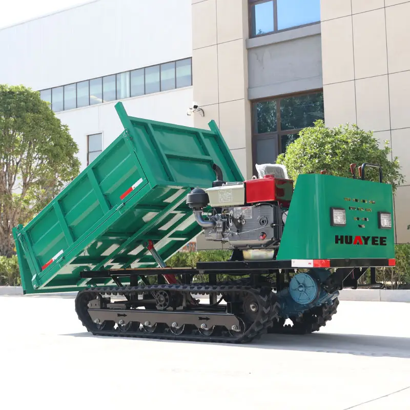 2 Ton Farm And Garden Self Loading Dump Truck Frete Grátis Caminhão Dump Hidráulico Multifuncional Small Crawler Carrier Dumper